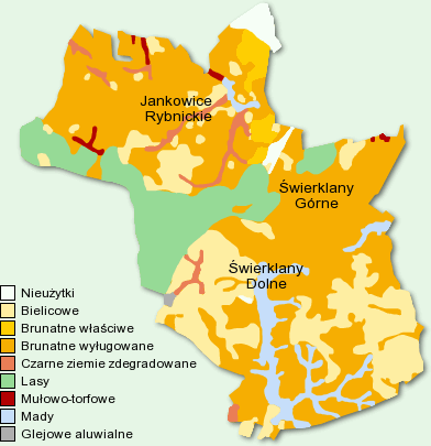 Typy gleb w gminie Świerklany